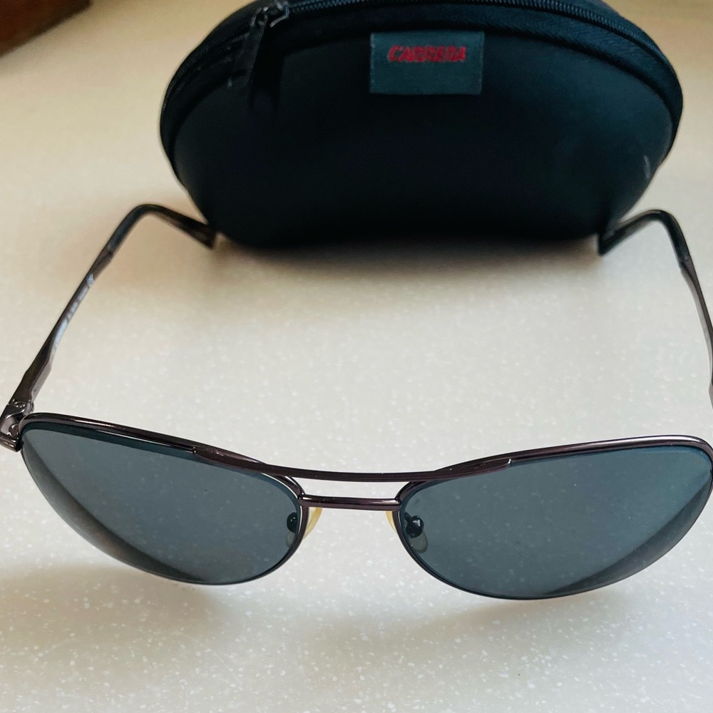 Vtg Carrera -Safilo Sunglass Black & Metal & Case CA 928/s 57 17 145 3-2 7SJP Ra